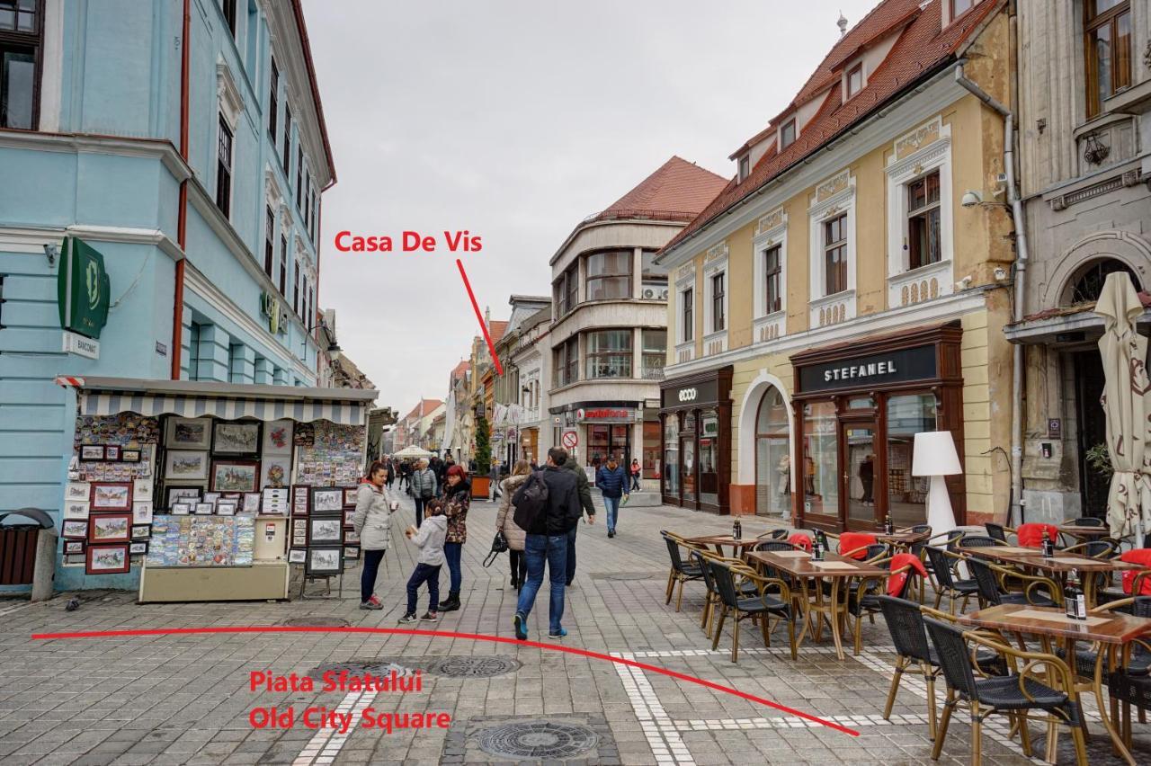 Casa De Vis, Brasov Old City Centre Apartment ภายนอก รูปภาพ